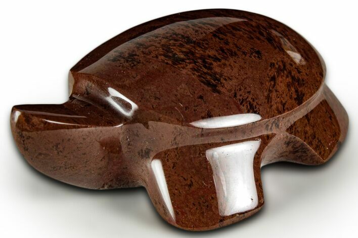 Polished Cinnamon (Mahogany) Obsidian Turtle - Oregon #331579